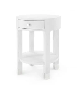 Bungalow 5 New Arrivals Dakota 1 Drawer Side Table White