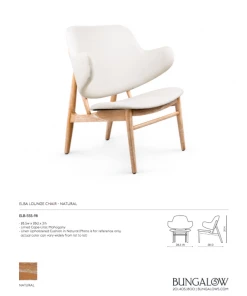 Bungalow 5 New Arrivals Elba Lounge Chair Natural