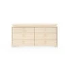 Bungalow 5 New Arrivals Elina Extra Large 6 Drawer Dresser Natural