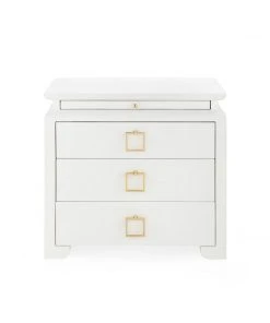 Bungalow 5 Elina 3 Drawer Side Table White 18 Bungalow 5 Elina 3 Drawer Side Table White