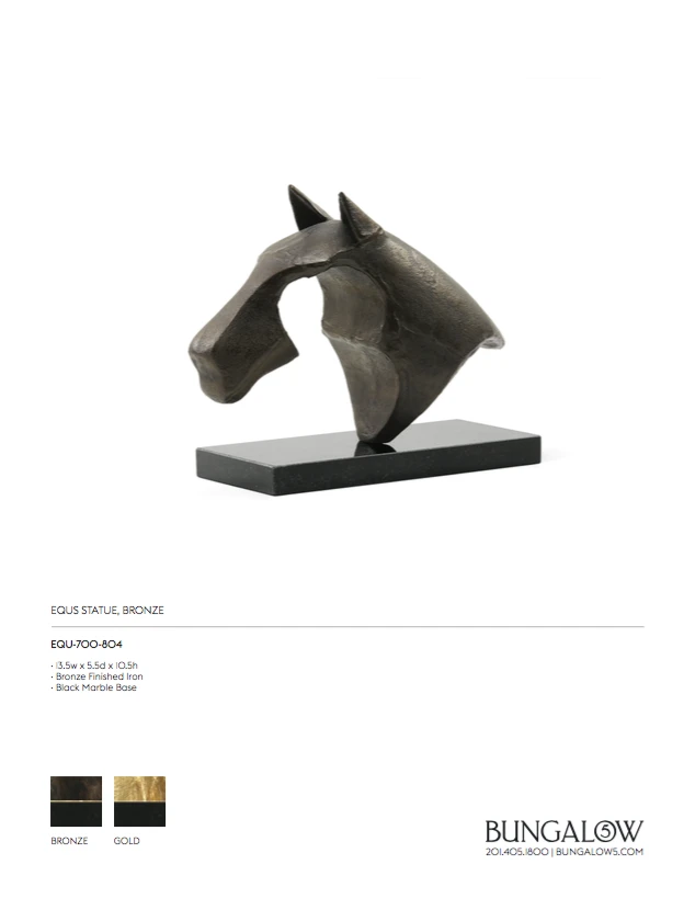 Bungalow 5 New Arrivals Equs Statue Bronze 7 Bungalow 5 New Arrivals Equs Statue Bronze