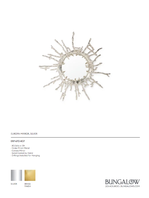 Bungalow 5 New Arrivals Europa Mirror Silver 10 Bungalow 5 New Arrivals Europa Mirror Silver