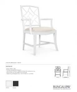Bungalow 5 Evelyn Armchair White 10 Bungalow 5 Evelyn Armchair White