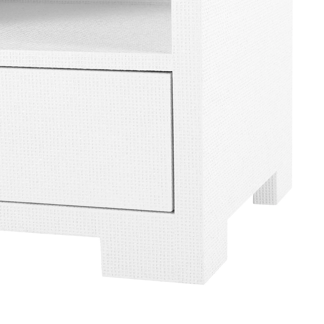 Bungalow 5 Fedor Two Drawer Side Table White Grasscloth New Arrivals 8 Bungalow 5 Fedor Two Drawer Side Table White Grasscloth New Arrivals
