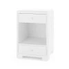 Bungalow 5 Fedor Two Drawer Side Table White Grasscloth New Arrivals 2 Bungalow 5 Fedor Two Drawer Side Table White Grasscloth New Arrivals