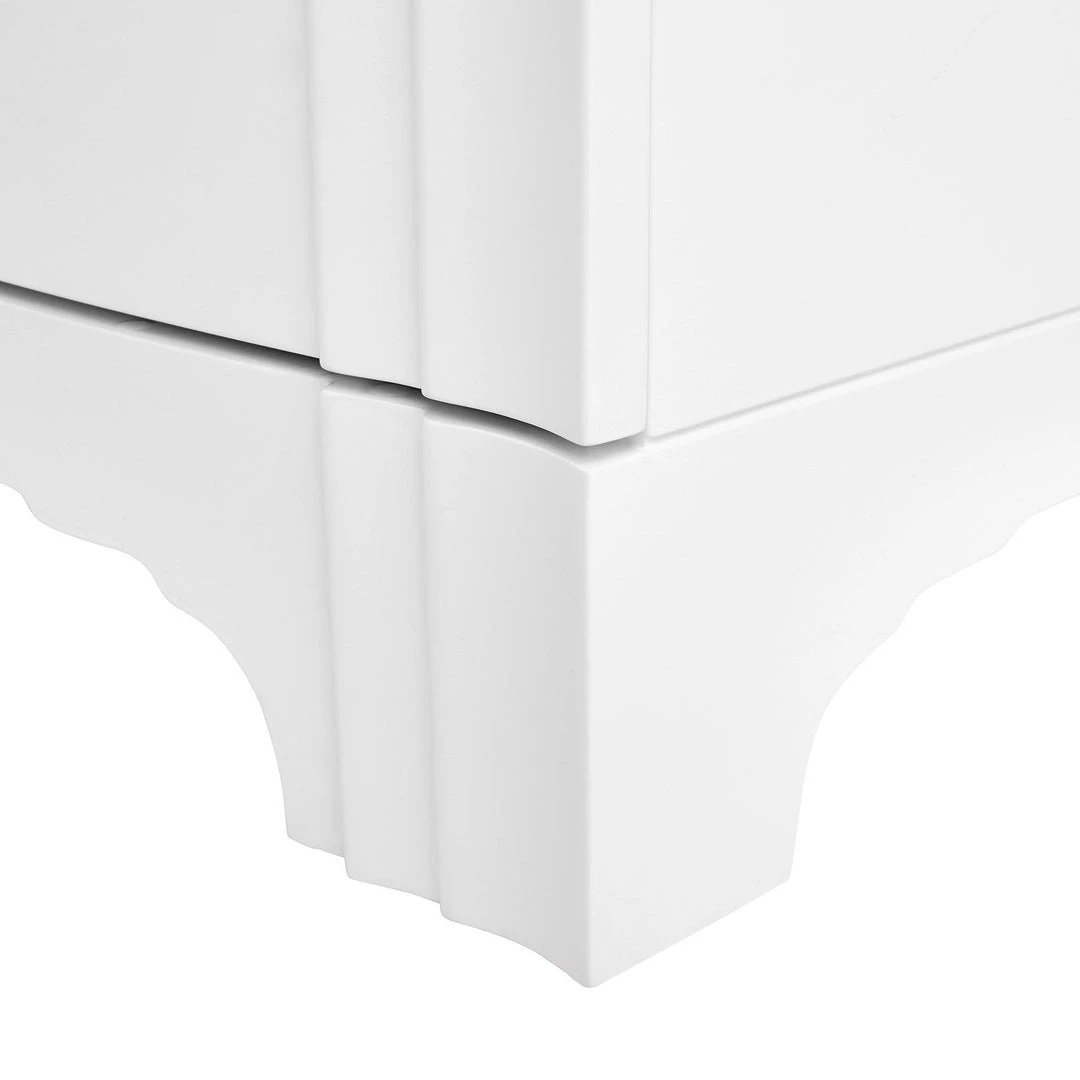 Bungalow 5 Flanders Three Drawer Side Table White 10 Bungalow 5 Flanders Three Drawer Side Table White
