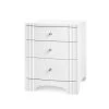 Bungalow 5 Flanders Three Drawer Side Table White 2 Bungalow 5 Flanders Three Drawer Side Table White