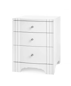 Bungalow 5 Flanders Three Drawer Side Table White