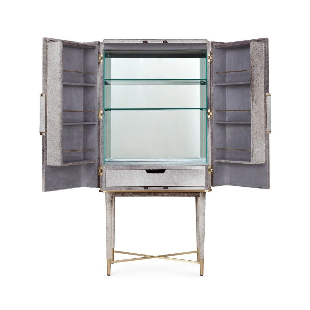 Bungalow 5 New Arrivals Florian Tall Bar Cabinet Gray 9 Bungalow 5 New Arrivals Florian Tall Bar Cabinet Gray