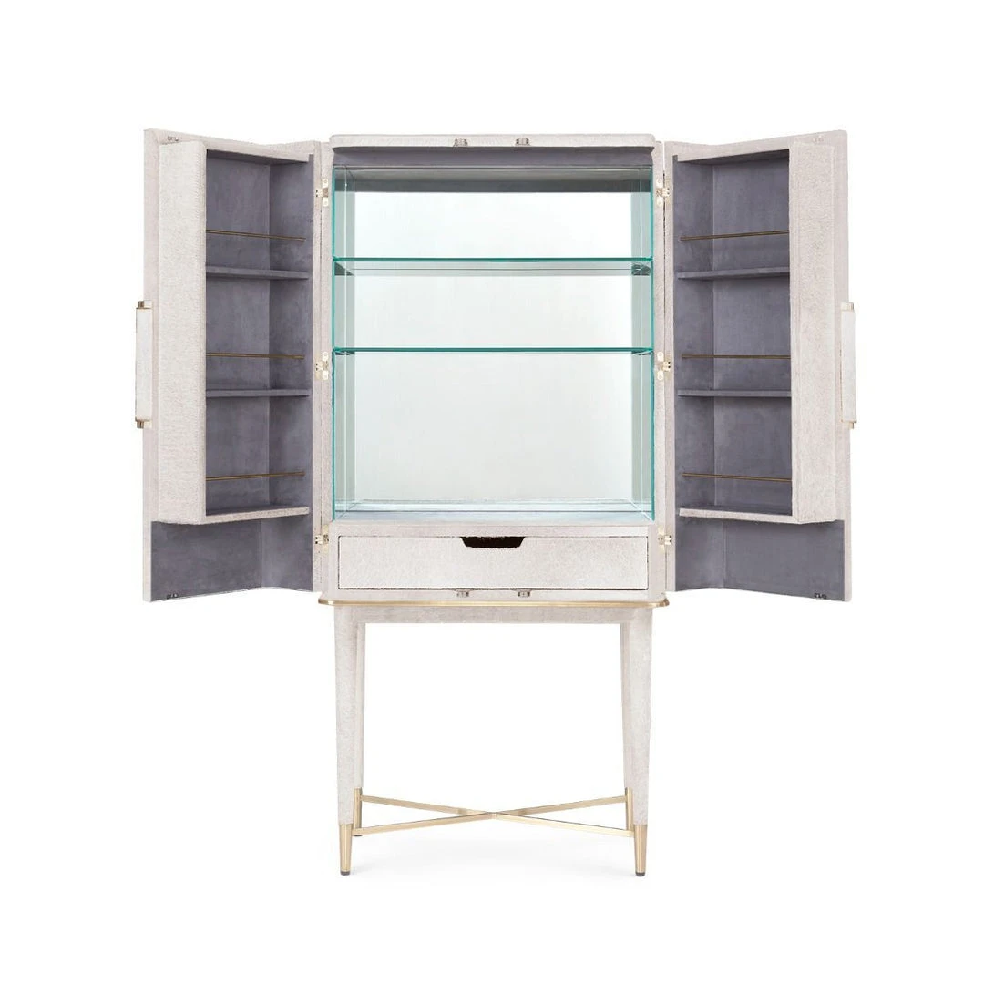 Bungalow 5 Florian Tall Bar Cabinet White Bungalow 5 Florian Tall Bar Cabinet White