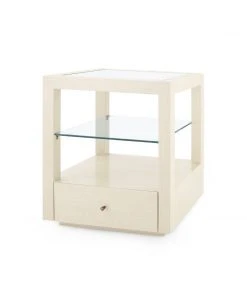 Bungalow 5 Gavin 1 Drawer Side Table Blanched Oak