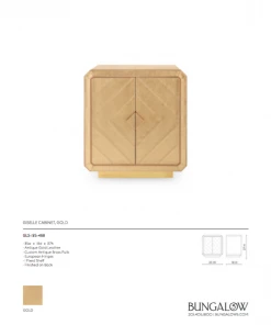 Bungalow 5 New Arrivals Giselle Cabinet Gold 23 Bungalow 5 New Arrivals Giselle Cabinet Gold