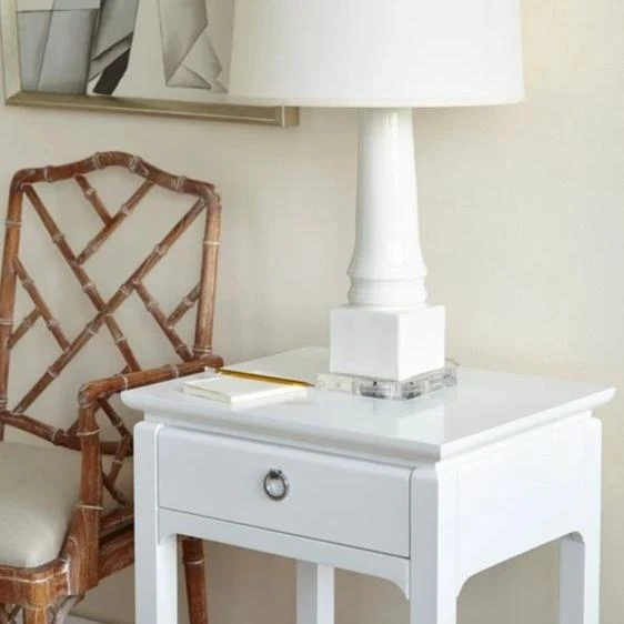Bungalow 5 Harlow 1 Drawer Side Table White New Arrivals 4 Bungalow 5 Harlow 1 Drawer Side Table White New Arrivals