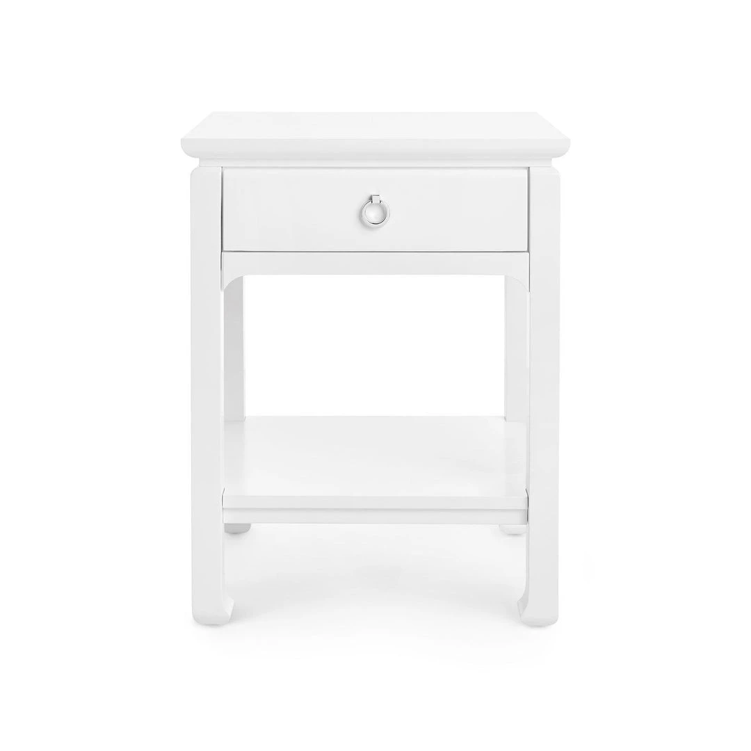 Bungalow 5 Harlow 1 Drawer Side Table White New Arrivals 5 Bungalow 5 Harlow 1 Drawer Side Table White New Arrivals