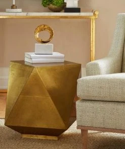 Bungalow 5 New Arrivals Hedron Side Table Brass 12 Bungalow 5 New Arrivals Hedron Side Table Brass