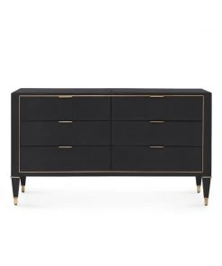 Bungalow 5 Hunter Extra Large 6 Drawer Chest Black New Arrivals