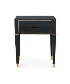 Bungalow 5 New Arrivals Hunter 2 Drawer Side Table Black