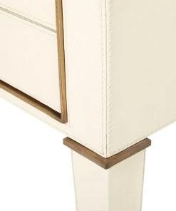Bungalow 5 Hunter 2 Drawer Side Table Ivory New Arrivals
