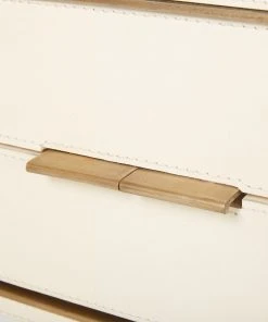 Bungalow 5 Hunter 2 Drawer Side Table Ivory New Arrivals