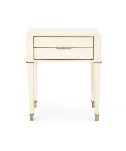 Bungalow 5 Hunter 2 Drawer Side Table Ivory New Arrivals