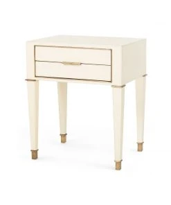 Bungalow 5 Hunter 2 Drawer Side Table Ivory New Arrivals