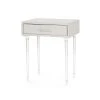 Bungalow 5 New Arrivals Jolene 1 Drawer Side Table Gray 1 Bungalow 5 New Arrivals Jolene 1 Drawer Side Table Gray