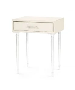 Bungalow 5 New Arrivals Jolene 1 Drawer Side Table Ivory