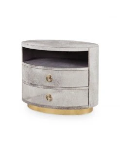 Bungalow 5 Julius 2 Drawer Side Table Gray New Arrivals