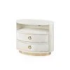 Bungalow 5 Julius 2 Drawer Side Table White 1 Bungalow 5 Julius 2 Drawer Side Table White