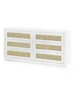 Bungalow 5 Karen Extra Large 6 Drawer Dresser White New Arrivals