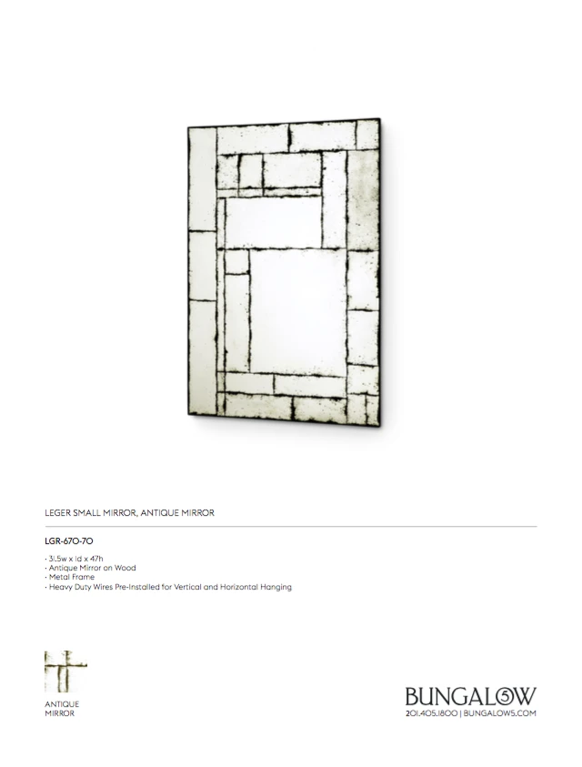Bungalow 5 Leger Mirror Small 5 Bungalow 5 Leger Mirror Small