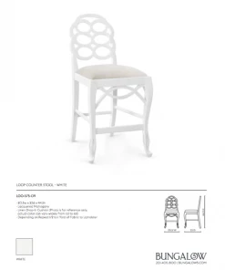 Bungalow 5 New Arrivals Loop Counter Stool