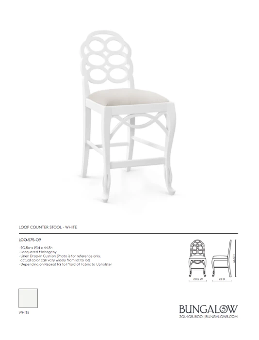 Bungalow 5 New Arrivals Loop Counter Stool Bungalow 5 New Arrivals Loop Counter Stool