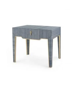 Bungalow 5 New Arrivals Madeline 1 Drawer Side Table Navy Blue