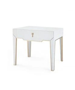 Bungalow 5 Madeline 1 Drawer Side Table Platinum