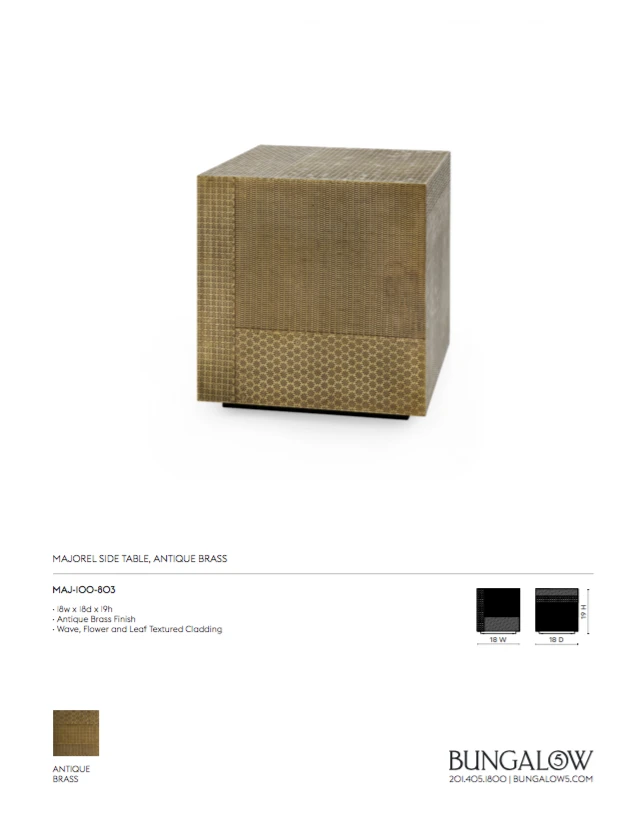 Bungalow 5 Majorel Side Table Antique Brass New Arrivals 13 Bungalow 5 Majorel Side Table Antique Brass New Arrivals