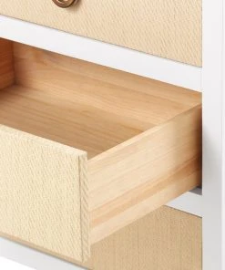 Bungalow 5 New Arrivals Mallet 8 Drawer Dresser Grasscloth And White Lacquer 14 Bungalow 5 New Arrivals Mallet 8 Drawer Dresser Grasscloth And White Lacquer