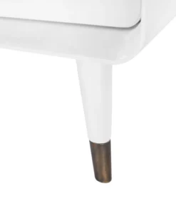 Bungalow 5 Malmo Two Drawer Side Table White New Arrivals