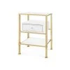 Bungalow 5 Marcel 1 Drawer Side Table White 1 Bungalow 5 Marcel 1 Drawer Side Table White