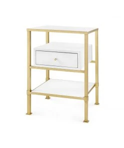Bungalow 5 Marcel 1 Drawer Side Table White