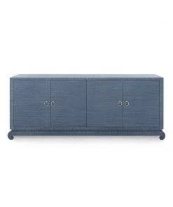Bungalow 5 New Arrivals Meredith Extra Large 4 Door Cabinet Navy Blue