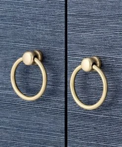 Bungalow 5 New Arrivals Meredith Extra Large 4 Door Cabinet Navy Blue