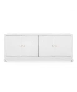 Bungalow 5 New Arrivals Meredith Extra Large 4 Door Cabinet White