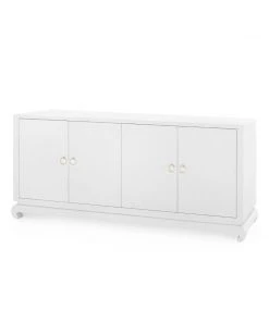 Bungalow 5 New Arrivals Meredith Extra Large 4 Door Cabinet White