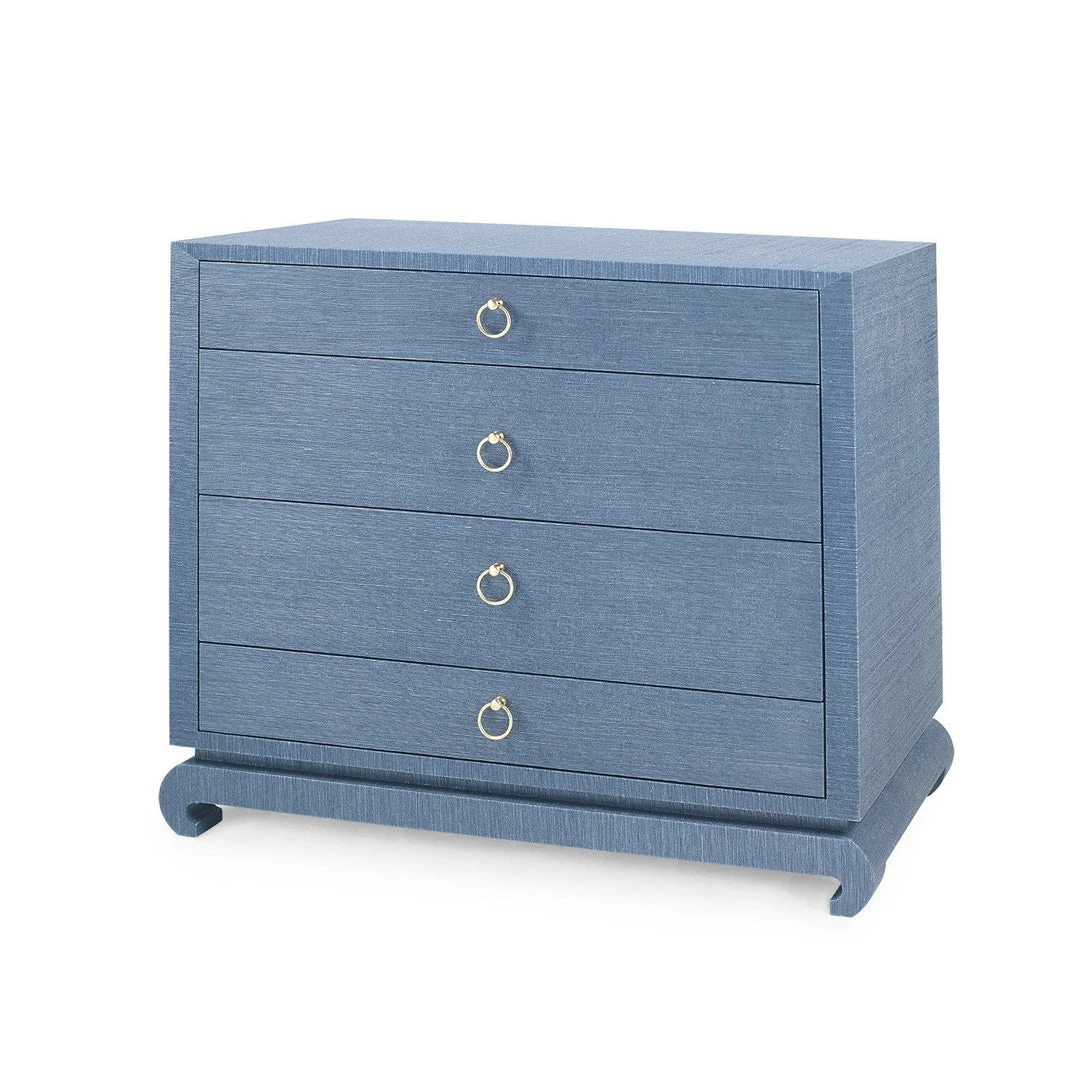 Bungalow 5 Ming Large 4 Drawer Chest Navy Blue 3 Bungalow 5 Ming Large 4 Drawer Chest Navy Blue