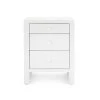 Bungalow 5 Morgan 3 Drawer Side Table White New Arrivals 2 Bungalow 5 Morgan 3 Drawer Side Table White New Arrivals