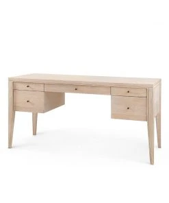 Bungalow 5 Paola Desk Bleached Cerused Oak
