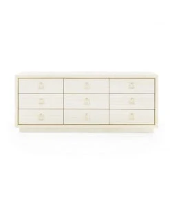 Bungalow 5 Parker Extra Large 9 Drawer Chest Light Natural New Arrivals