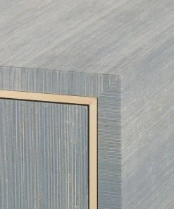 Bungalow 5 Parker Large 5 Drawer Chest Slate Blue Lacquered Grasscloth 18 Bungalow 5 Parker Large 5 Drawer Chest Slate Blue Lacquered Grasscloth