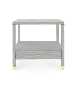 Bungalow 5 New Arrivals Pascal 1 Drawer Side Table Slate Blue